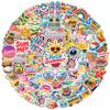 100PCS Summer Stickers  Waterproof Vinyl Decals Beach, Palm Tree, Sun, Surfboard & Tropical Travel Theme for Water Bottle, Laptop, Scrapbook, Party Favors view 1