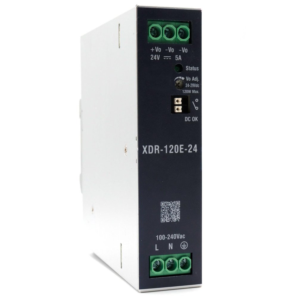 XDR-120E-24 AC/DC 24V 5A 120W Ultra Slim Industrial DIN Rail Power Supply Single Output Provided by KAINSC Products