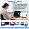 14" Dual Laptop Screen Extender - Ultra Thin Portable Monitor | FHD 1080P USB-C/HDMI Plug & Play | Lightweight Travel Display for Mac/Windows (13-17.3" Laptop) | Multi-Tasking Boost for Work & Gaming view 4