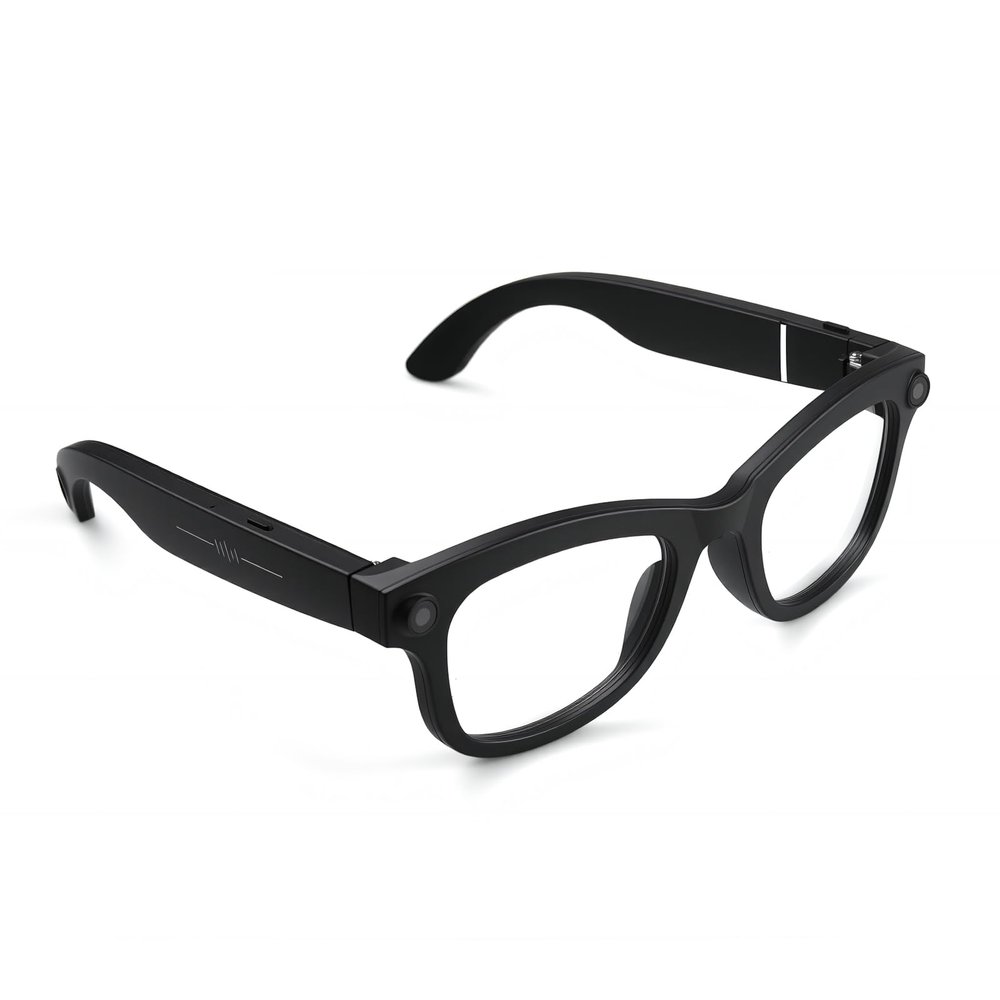 Midaosime AI Smart Glasses with Camera, Voice Assistant, Real-Time Translation, 1080P Video & 8MP Photo, Bluetooth for Music/Calls