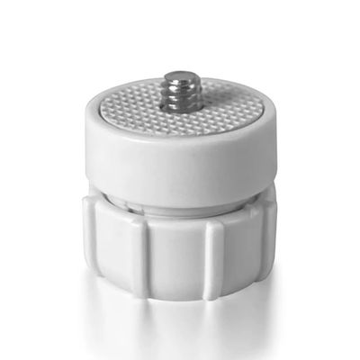 NovelGoal 1/4 Screw to 17mm Ball Mount Base Stand Interface Socket Joint, Ball Head Connector Adapter for Tripod Monitor, Tablet, Phone, Camera Mounting Accessories (White)