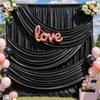 10x12FT Black Sequin Backdrop Curtain -2 Panels 5x12FT Wrinkle Free Shimmer Back Drop Cloth, Glitter Backdrop Drapes for Photography, Birthday, Wedding, Graduation Background view 1