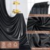 10x12FT Black Sequin Backdrop Curtain -2 Panels 5x12FT Wrinkle Free Shimmer Back Drop Cloth, Glitter Backdrop Drapes for Photography, Birthday, Wedding, Graduation Background view 4