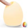 Harmobub Baby Night Light, Silicone Egg Light for Kids, Portable Touch Night Lamp with 11 Colors Changing, Nursery Night Light for Breastfeeding, BPA Free, Eye Caring, Soft view 1