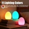 Harmobub Baby Night Light, Silicone Egg Light for Kids, Portable Touch Night Lamp with 11 Colors Changing, Nursery Night Light for Breastfeeding, BPA Free, Eye Caring, Soft view 4