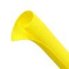 Automotive Wire Loom Tubing, Split Braided Cord Protectors from Pets No Chew, Flexible Cable Sleeve Cable Management for TV/Computer/Electric Wires (Yellow, 1/2"-10ft) view 1