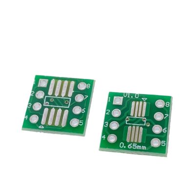 20/50/100pcs SMD to DIP Adapter Converter SOP8 SSOP8 TSSOP8 Adapter Board Module Adapters Plate 0.65mm 1.27mm(50PCS)