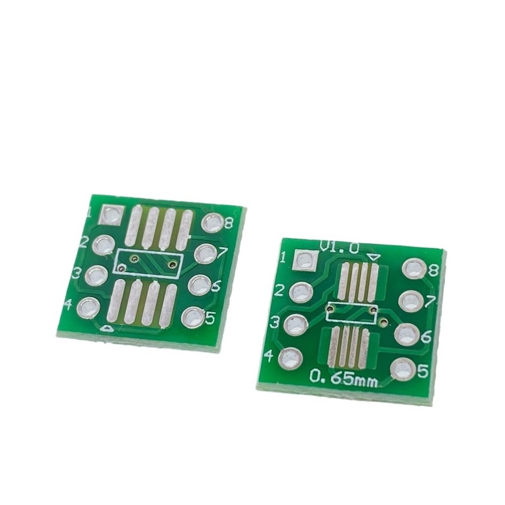 20/50/100pcs SMD to DIP Adapter Converter SOP8 SSOP8 TSSOP8 Adapter Board Module Adapters Plate 0.65mm 1.27mm(50PCS)