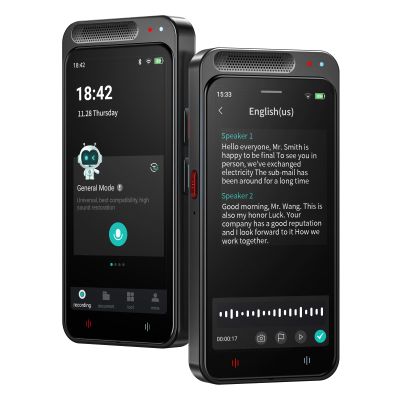 AI Voice Recorder, Digital Voice Recorder with Transcription & Summarize & Translation, 80GB Voice to Text Meeting Recorder and Transcriber, Support 134 Languages, AI Recorder Device for Lectures