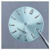 28.5mm NH35 Dial 62 Modified Replacement Parts Green Luminous Suitable Fit NH35N/H36 NH35 Watch Dial(Ice Blue) view 2