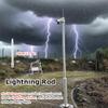 Durable Outdoor Security Camera Pole with Lightning Rod  137.8in Surveillance Solution for Backyard Safety & Protection, Weather-Resistant Design view 3
