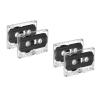 POPETPOP Dictating Blank Cassette Tapes: 4 Pcs Recordable Clear Audio Cassette Tape 30 Minute for Lectures, Seminars, Everyday Recordingwith Individual Clear Plastic Case view 1