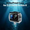 Fotoleey Waterproof Housing Case for DJI Osmo Action 6, 60M/196FT Diving Case with Optical Glass Lens, Anti-Fog Inserts, Dual Cold Shoe Mount for Underwater view 2