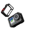 Camera Aluminum Cage Compatible with DJI Action 6 - Protective Frame with Cold Shoe & 1/4" Threads, Single Opening with a Lens Protection Cover view 1