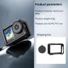 Camera Aluminum Cage Compatible with DJI Action 6 - Protective Frame with Cold Shoe & 1/4" Threads, Single Opening with a Lens Protection Cover view 2