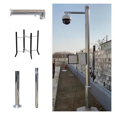 Adjustable Security Camera Pole Stand Kit - Extra-Long 300cm for Superior Surveillance, Easy Installation & Universal Compatibility - Perfect for Home & Business Security Solutions