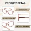 FancyPink Women's Blue Light Blocking Glasses - Cateye Acetate Tr90 Frame Anti Blue Light Glasses for Women view 4