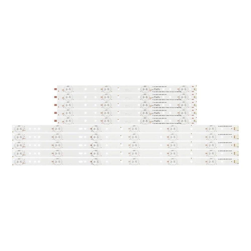 10 Lamp For Philips 43 TV 43PFT4131 43PFS5301 01Q58-A BDM4350 LED Backlight strip GJ-2K16-430-D510-V4 2K15-430-D510