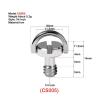 Quick Release Plate Mounting Screws 1/4 Inch 20 Thread D Ring Camera Tripod Quick Release Plate Mount Adapter Ballheaed Photography Accessories(CS005) view 2