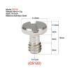 Quick Release Plate Mounting Screws 1/4 Inch 20 Thread D Ring Camera Tripod Quick Release Plate Mount Adapter Ballheaed Photography Accessories(CS120) view 2