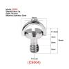 Quick Release Plate Mounting Screws 1/4 Inch 20 Thread D Ring Camera Tripod Quick Release Plate Mount Adapter Ballheaed Photography Accessories(CS120) view 3