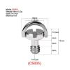 Quick Release Plate Mounting Screws 1/4 Inch 20 Thread D Ring Camera Tripod Quick Release Plate Mount Adapter Ballheaed Photography Accessories(CS120) view 4
