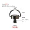Quick Release Plate Mounting Screws 1/4 Inch 20 Thread D Ring Camera Tripod Quick Release Plate Mount Adapter Ballheaed Photography Accessories(CS052) view 2