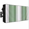 Sabolny Sage Green Grey Stripe Outdoor TV Cover Waterproof & Weatherproof TV Covers with Roll Up Front Flat 70-75 Inch, Outside Zipper Television Screen Protector Enclosure, Farmhouse Simple Striped view 1