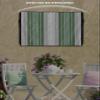 Sabolny Sage Green Grey Stripe Outdoor TV Cover Waterproof & Weatherproof TV Covers with Roll Up Front Flat 70-75 Inch, Outside Zipper Television Screen Protector Enclosure, Farmhouse Simple Striped view 4