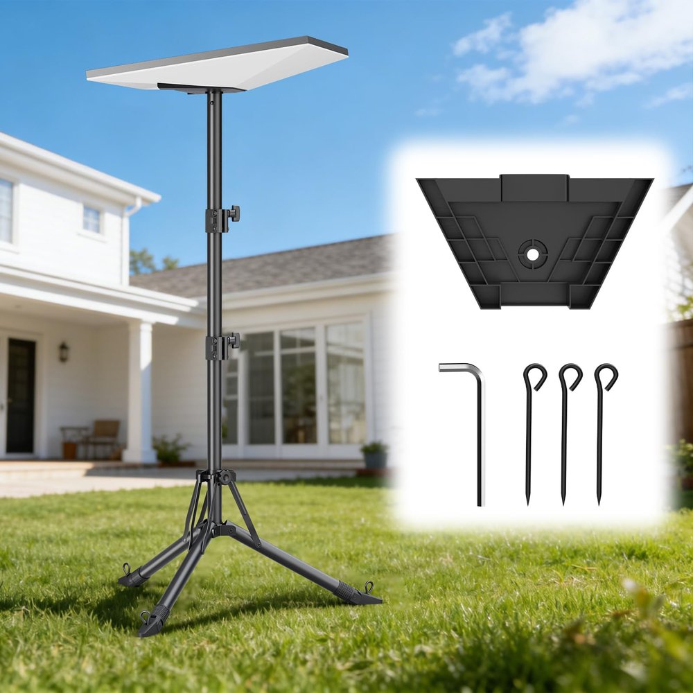 Starlink Mini Mount Tripod, Adjustable Height Starlink Mini Stand with Adapter, Compatible with Starlink Mounting Accessories Kit, Starlink Mini Tripod Mount for Outdoor Trip Camping