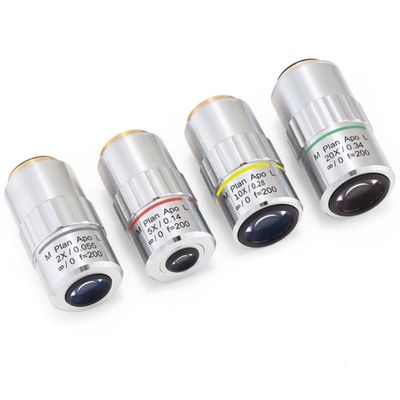 1pcs APO Flat Field Full Complex Achromatic Objective Lens - Ultra Long Working Distance for Microscopy/Optical Imaging(20x)