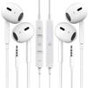 2 PackWired Earbuds, 3.5mm Headphones Wired, 3.5mm Jack in Ear Headphones with Microphone & Volume Control, Compatible with iPhone, iPad, iPod, Android, Laptop, PC, MP3, MP4 Most 3.5mm Audio Devices view 1