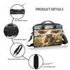 Adornori Funny Laptop Sleeve Case 15 Inch Laptop Bag Cow Computer Briefcase with Shoulder Straps for Men Women view 4