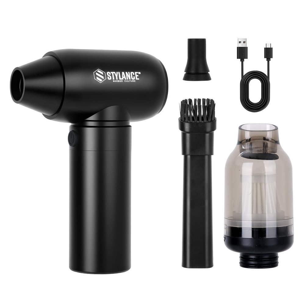 STYLANCE Mini Compressed Air Duster, Electric Air Duster, Mini Blower Jet Dry Blower for Computer, Barber Salon, Keyboard, Car, Home, Outdoor Cleaning