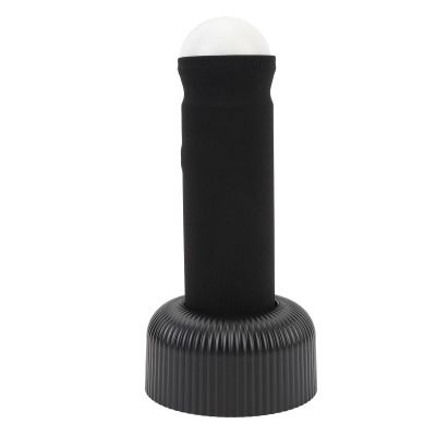 Aqur2020 Handheld Night Light Rechargeable Soft Ambient Light Stable Base for Bedrooms, Warm for Bedside Tables, USB Charging, Portable Design (Black)