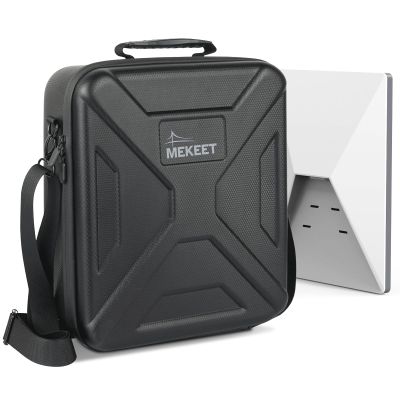 MEKEET Starlink Mini Case - Ultra-Light Portable Storage for Starlink Mini Dish & Accessories, Shockproof & Splash-Resistant, Dual Carry Options, Ideal for Travel, Camping, RV Adventure (Black)