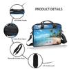 Adornori Ocean Laptop Sleeve Case 15 Inch Laptop Bag Beach Island Computer Briefcase with Shoulder Straps for Men Women view 4