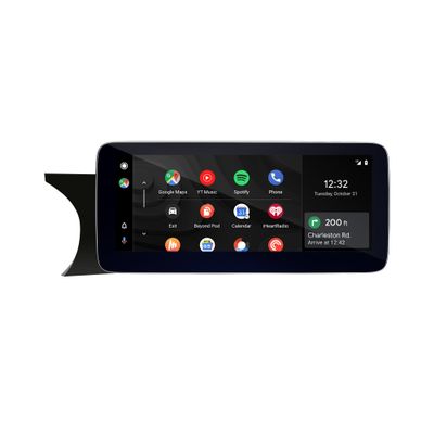 12.3 Linux Touch Screen Upgrade for Mercedes C-Class NTG 4.5/4.7 W204 S204 C204 CarPlay Android Auto Full Screen Mirroring App Support Vehicle Cameras