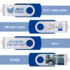 100 Pack Custom USB Flash Drives 32GB USB 2.0,Bulk Personalized Thumb Drives with Logo for Business, Events, Text or Image Printing, JBOS Customized Memory Sticks-Royal Blue view 2