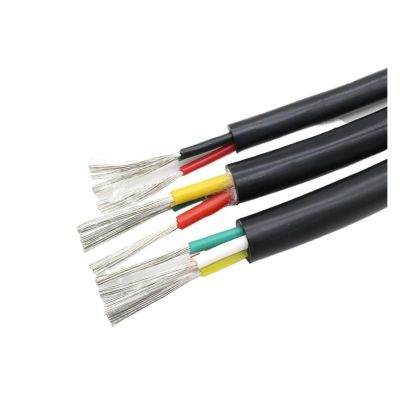 1pc Multi-Core Silicone Wire Sq0.3/0.5/0.75/1/1.5/2/2.5/4/6mm Soft Temperature Tinned Copper Cable(Red,3 CORE X 5M_Square 1.5MM 15AWG)