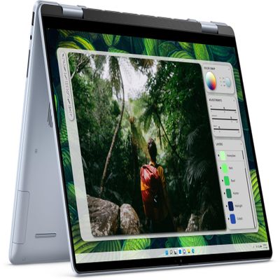 Dell Inspiron 7640 2-in-1 2024 Laptop, 16-Core Intel Core Ultra 7 155H, 16" WUXGA IPS Touchscreen Display, Intel Arc Graphics, 16GB LPDDR5 4TB SSD, Backlit KB, FP, Thunderbolt 4, Wi-Fi 6E, Win10 Pro