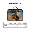 Adornori Horse Laptop Sleeve Case 15 Inch Laptop Bag Animal Theme Computer Briefcase with Shoulder Straps for Men Women view 2