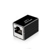 10Gbps RJ45 Ethernet Coupler Adapter, Aluminum Alloy Female to Female Cat5E Cat6 Cat7(10PCS,Black) view 1