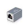 10Gbps RJ45 Ethernet Coupler Adapter, Aluminum Alloy Female to Female Cat5E Cat6 Cat7(10PCS,Black) view 2