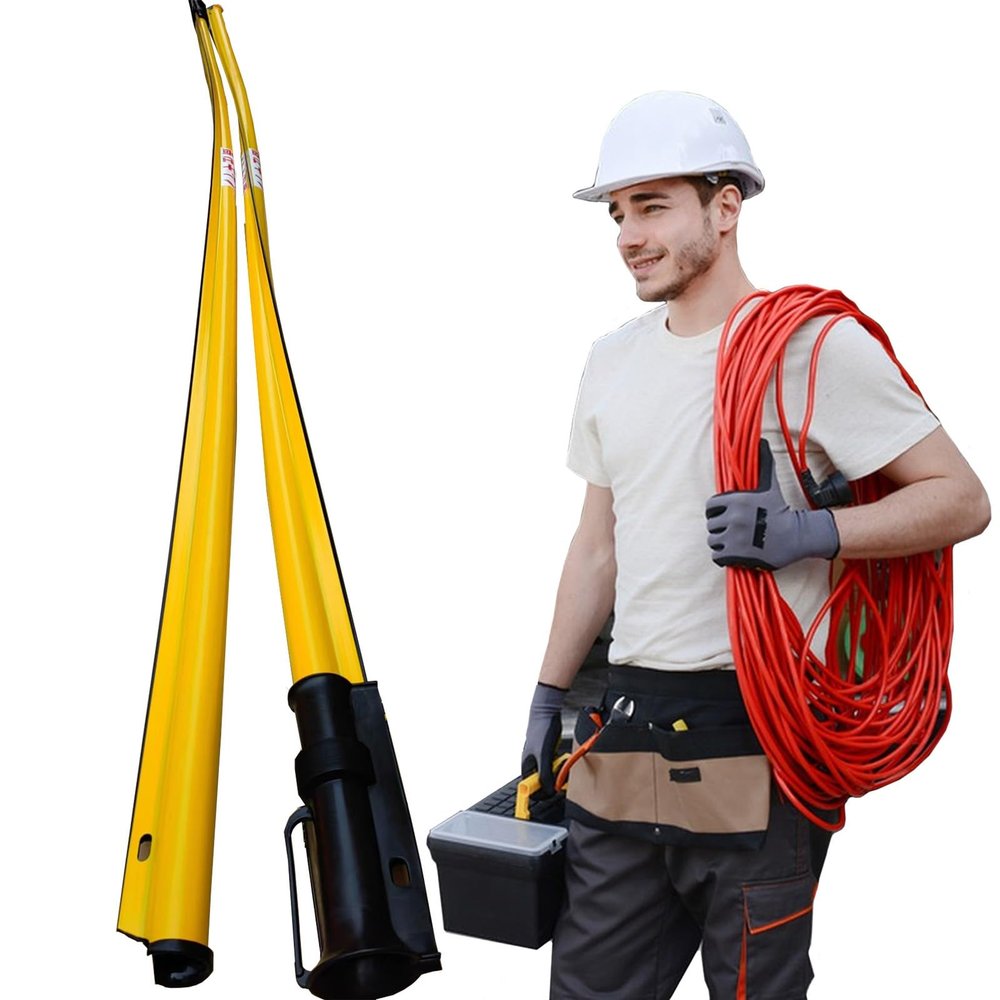 10kv High Voltage Conductor Shielding Cover for Power Line Maintenance, Lineman Insulation Cable Protection Tubing, Yellow Electrical Wire Sleeve(Yellow-Set of 10)