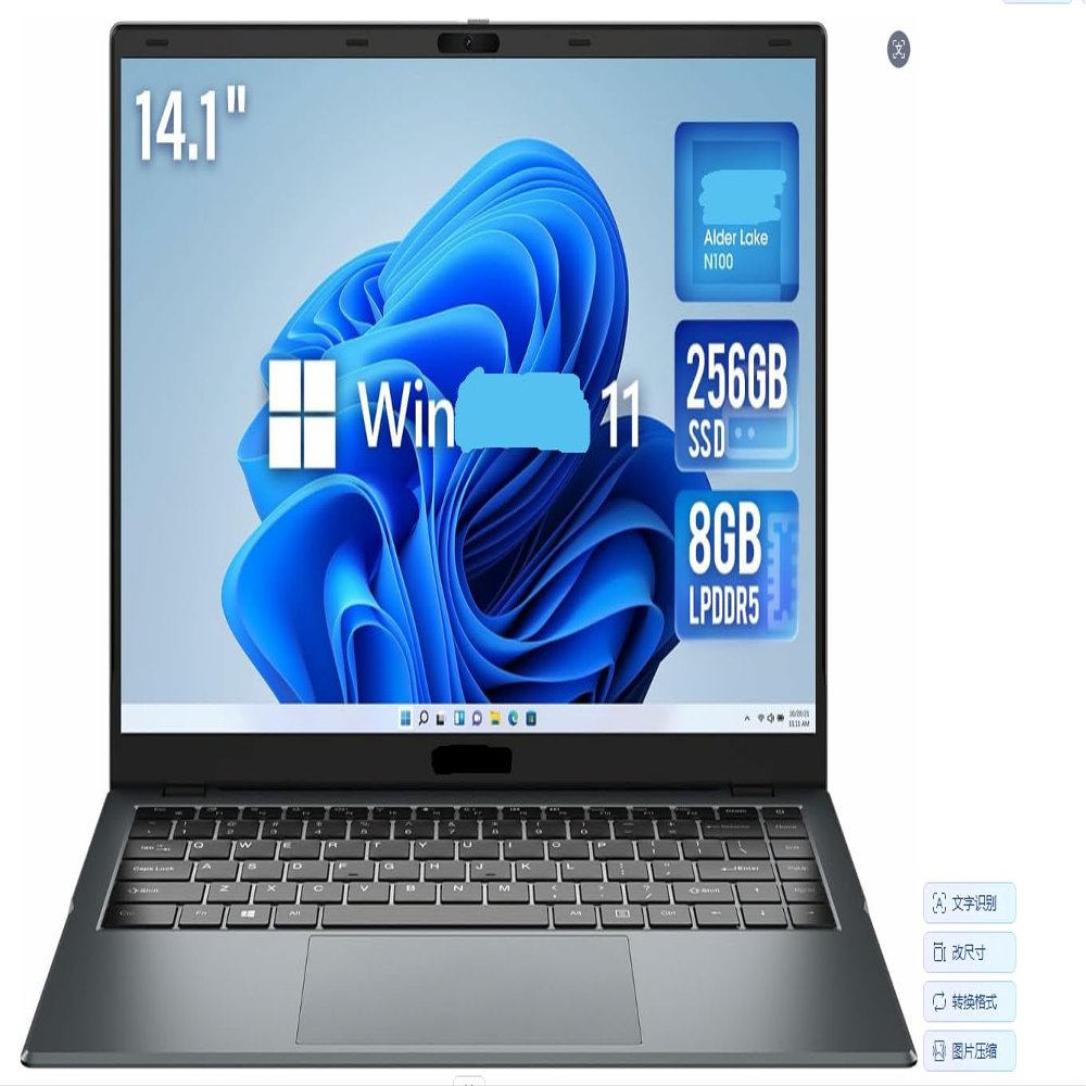 CHAUELEC GemiBook XPro in N150 Laptop 8GB RAM 256GB SSD 14.1-inch UHD Screen N150 Processors Win 11 Notebook PC