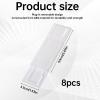 8 PCS Power Strip Holder Wall Mount, Self Adhesive Power Strip Adhesive Punch-Free Socket Holder Desktop Socket Fixer Wall Mount Cable Management for Kitchen Home Office Table, Easy to Install (White) view 2