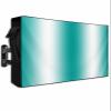 Aqua White Ombre Outdoor TV Cover Waterproof & Weatherproof TV Covers with Roll Up Front Flat 70-75 Inch, Outside Zipper Television Screen Protector Enclosure, Gradient Abstract Minimalist Aesthetic view 1