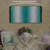 Aqua White Ombre Outdoor TV Cover Waterproof & Weatherproof TV Covers with Roll Up Front Flat 70-75 Inch, Outside Zipper Television Screen Protector Enclosure, Gradient Abstract Minimalist Aesthetic view 4