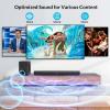 Assistrust 2.1 Sound Bar with Subwoofer, 110W Sound Bar for Smart TV with Adjustable Deep Bass & Volume Boost & 3 EQ Modes, Bluetooth/ARC/Opt/AUX, Soundbar for TV/PC/Gaming/Projector (Black) view 3